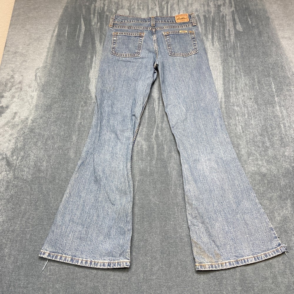 Levi Strauss Signature Jeans Low Rise Flare Girls 12 Blue Denim Stretch Comfort